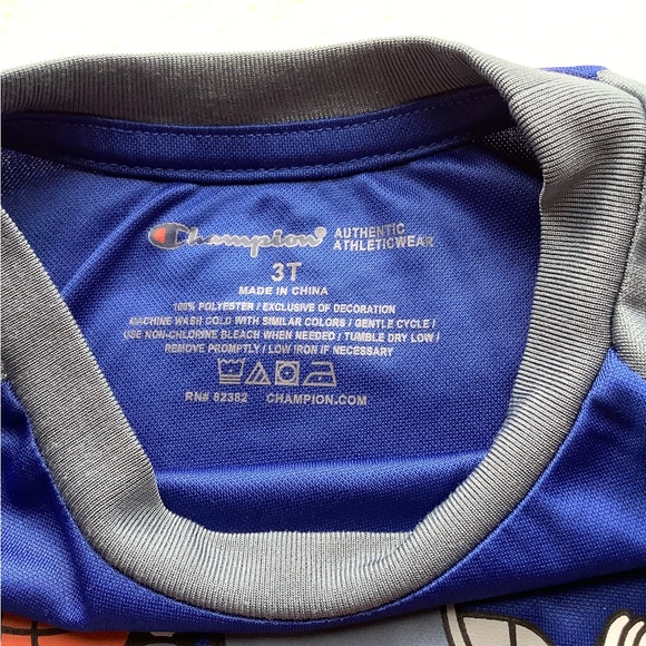 Champion Toddler Short Sleeve Tee Try To Keep Up Basketball 3T - Picture 2 of 3